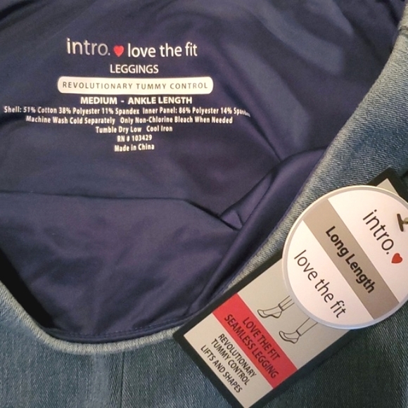 Intro. Love the fit ❤️ Marine Wash Long Length Leggings Jeggings Medium - Picture 2 of 7